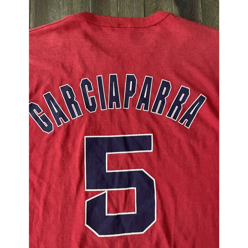 Vintage Boston Red Sox Nomar Garciaparra #5 Russell T-Shirt Size Mens XL Y2K Red